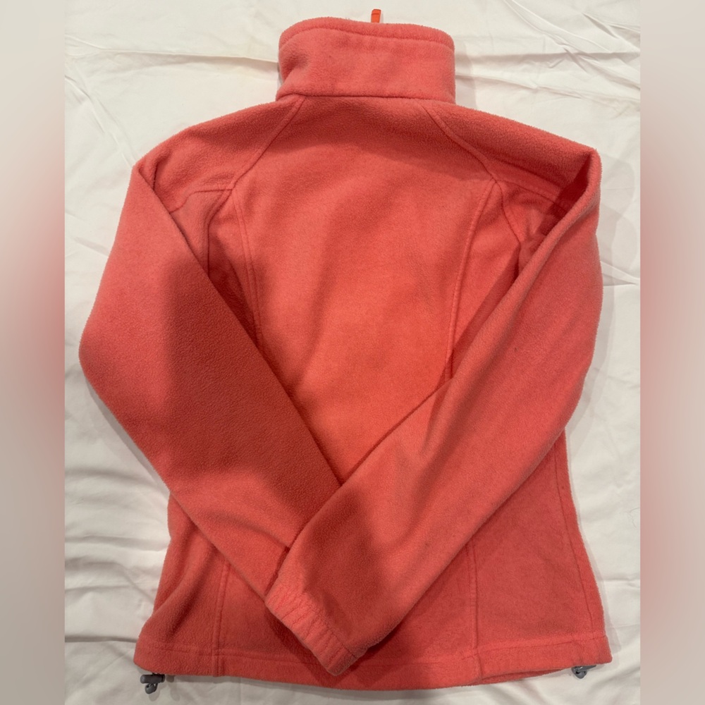 Women’s Columbia Zip Front Fleece Jacket Small Coral - Picture 8 of 8